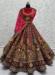 Picture of Pleasing Chiffon Dark Red Lehenga Choli