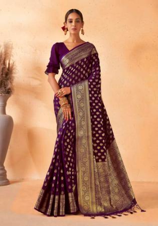 Picture of Exquisite Georgette Purple Saree