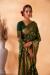 Picture of Appealing Georgette Dark Olive Green Saree