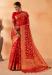 Picture of Statuesque Georgette Dark Red Saree