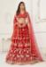 Picture of Stunning Net Fire Brick Lehenga Choli