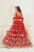 Picture of Stunning Net Fire Brick Lehenga Choli