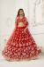 Picture of Stunning Net Fire Brick Lehenga Choli