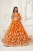 Picture of Classy Net Orange Red Lehenga Choli