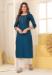 Picture of Excellent Silk Midnight Blue Kurtis & Tunic