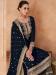 Picture of Classy Georgette Black Straight Cut Salwar Kameez