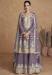 Picture of Sightly Georgette Plum Straight Cut Salwar Kameez