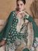 Picture of Georgette Sea Green Straight Cut Salwar Kameez