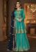 Picture of Georgette Light Sea Green Straight Cut Salwar Kameez