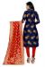 Picture of Sightly Silk Navy Blue Straight Cut Salwar Kameez