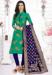 Picture of Marvelous Silk Teal Straight Cut Salwar Kameez