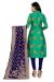 Picture of Marvelous Silk Teal Straight Cut Salwar Kameez