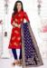 Picture of Enticing Silk Crimson Straight Cut Salwar Kameez