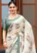 Picture of Stunning Georgette Off White Saree