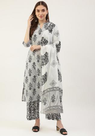 Picture of Well Formed Cotton Snow Readymade Salwar Kameez