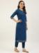 Picture of Fine Crepe Midnight Blue Readymade Salwar Kameez