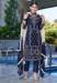 Picture of Georgette Navy Blue Straight Cut Salwar Kameez