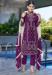 Picture of Comely Georgette Purple Straight Cut Salwar Kameez