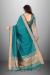 Picture of Exquisite Cotton & Organza Teal Saree