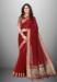 Picture of Marvelous Cotton & Organza Fire Brick Saree