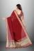 Picture of Marvelous Cotton & Organza Fire Brick Saree