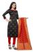 Picture of Nice Silk Black Straight Cut Salwar Kameez