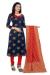 Picture of Silk Midnight Blue Straight Cut Salwar Kameez