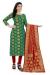 Picture of Magnificent Silk Teal Straight Cut Salwar Kameez