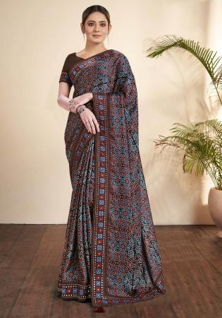 Picture of Radiant Silk Dark Slate Grey Saree