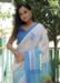 Picture of Graceful Linen Lavender Saree