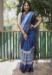 Picture of Amazing Linen Midnight Blue Saree