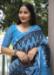 Picture of Shapely Linen Steel Blue Saree