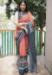 Picture of Resplendent Linen Indian Red Saree