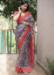 Picture of Elegant Linen Light Slate Grey Saree