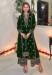 Picture of Georgette Forest Green Straight Cut Salwar Kameez