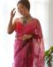 Picture of Ravishing Organza Pale Violet Red Saree