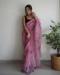 Picture of Statuesque Organza Rosy Brown Saree