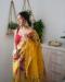 Picture of Comely Organza Dark Golden Rod Saree