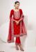 Picture of Classy Rayon Dark Red Straight Cut Salwar Kameez