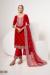 Picture of Classy Rayon Dark Red Straight Cut Salwar Kameez