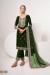 Picture of Rayon Dark Olive Green Straight Cut Salwar Kameez