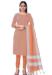 Picture of Cotton Sandy Brown Straight Cut Salwar Kameez