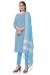 Picture of Cotton Light Steel Blue Straight Cut Salwar Kameez