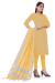 Picture of Elegant Cotton Yellow Straight Cut Salwar Kameez