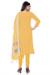 Picture of Elegant Cotton Yellow Straight Cut Salwar Kameez