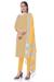 Picture of Elegant Cotton Yellow Straight Cut Salwar Kameez