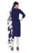 Picture of Cotton Midnight Blue Straight Cut Salwar Kameez