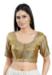 Picture of Alluring Brasso Dark Khaki Designer Blouse