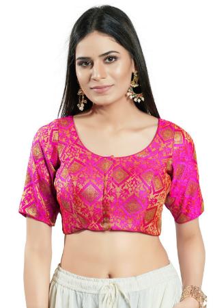 Picture of Excellent Brasso Medium Violet Red Designer Blouse