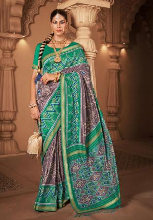 Picture of Superb Silk Dim Gray Saree